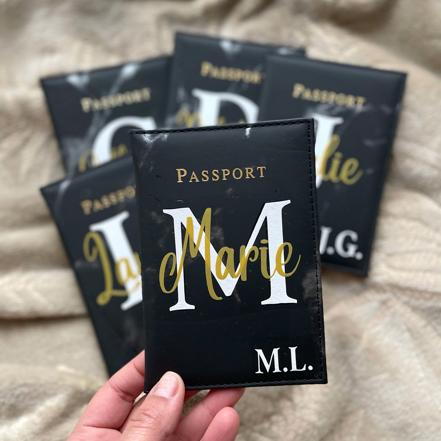 POCHETTE PASSEPORT MARBRÉ