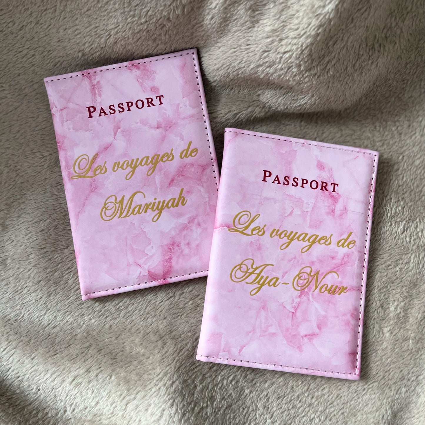 POCHETTE PASSEPORT MARBRÉ