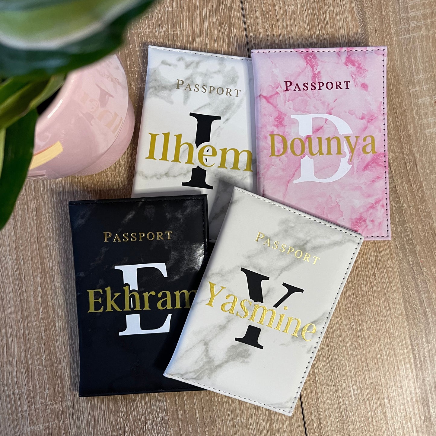 POCHETTE PASSEPORT MARBRÉ