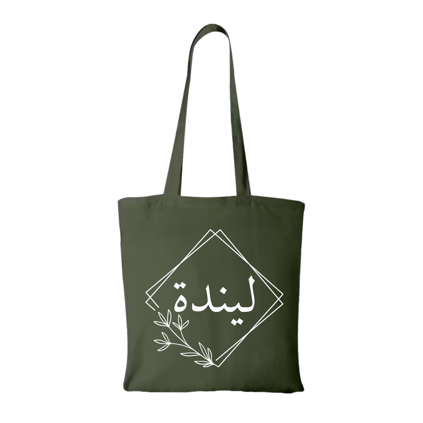 TOTE BAG LOSANGE FLEURI