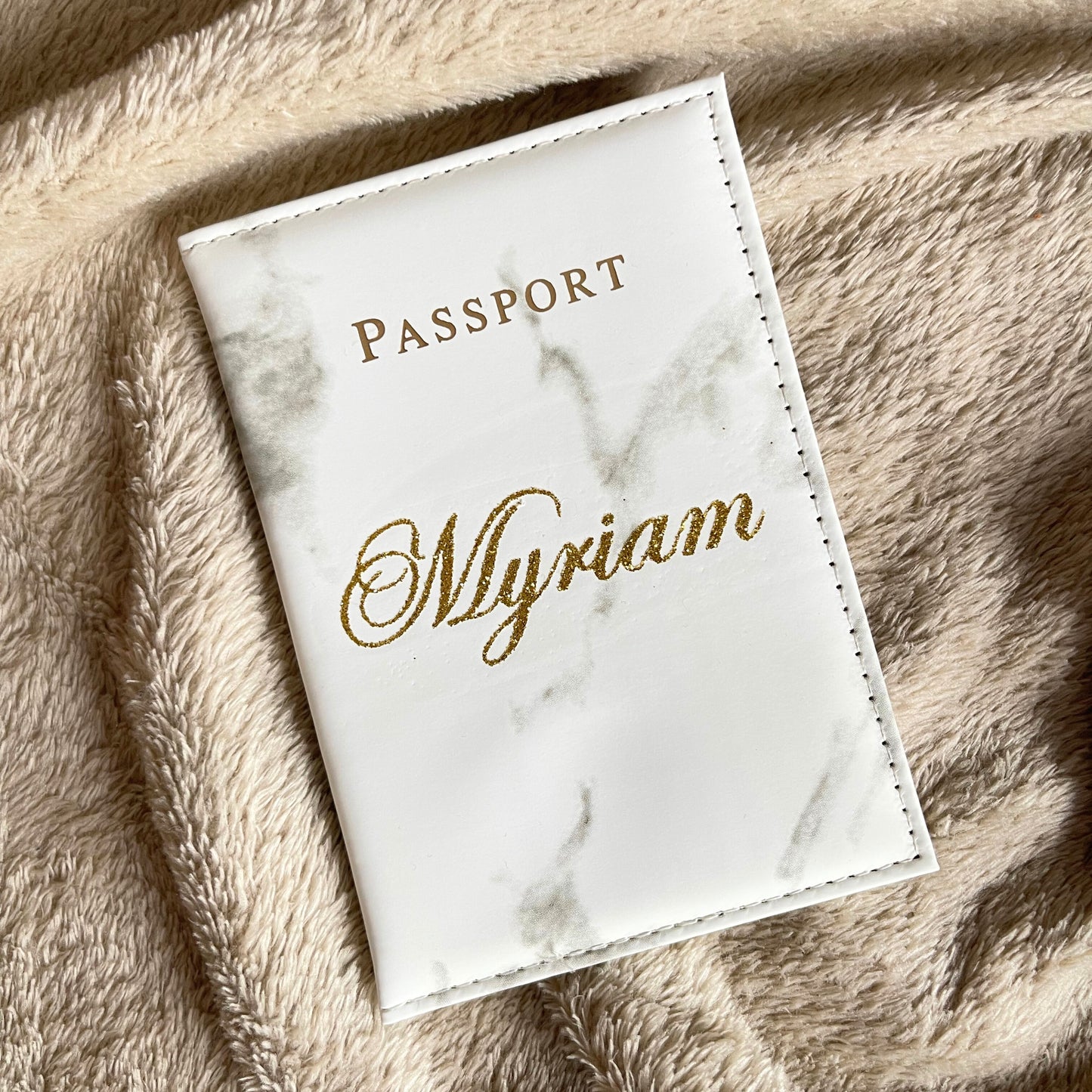 POCHETTE PASSEPORT MARBRÉ