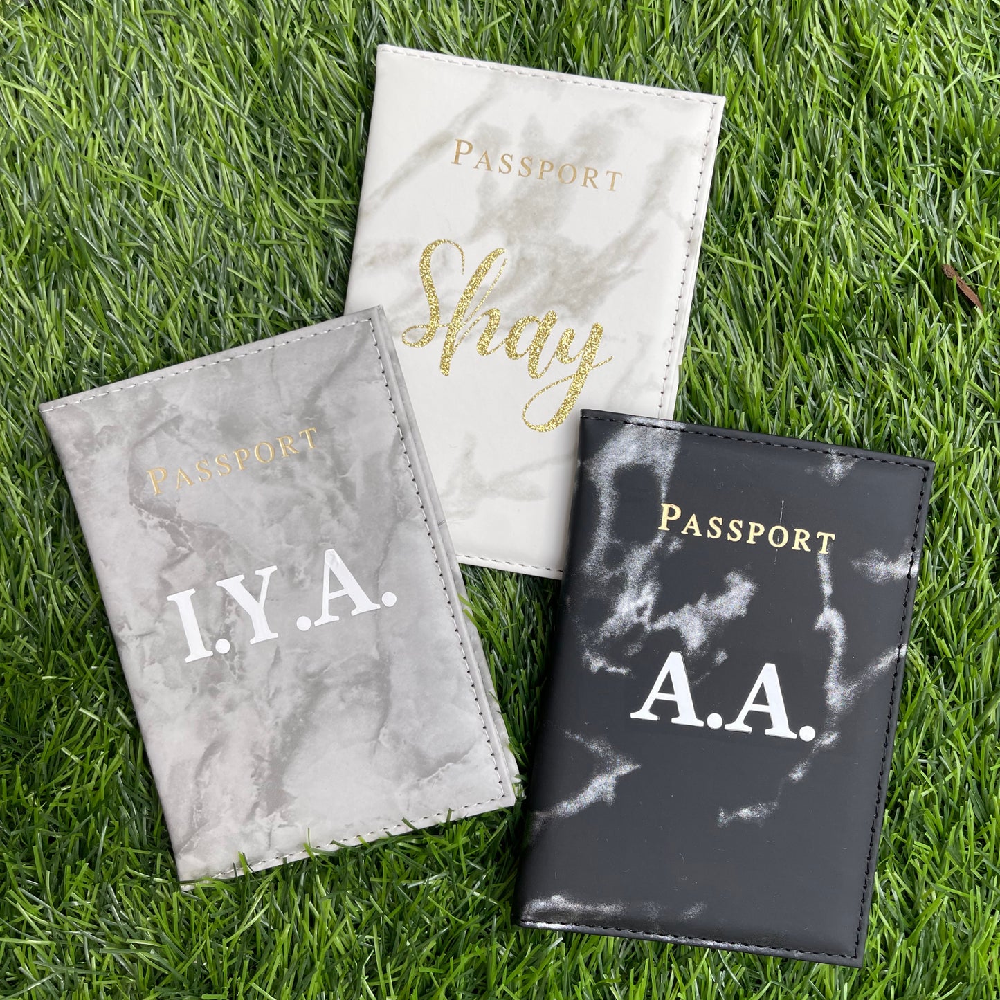 POCHETTE PASSEPORT MARBRÉ