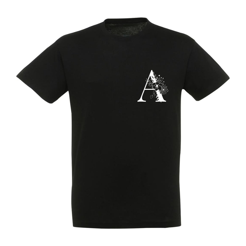 T-SHIRT UNISEXE INITIALE/PRENOM