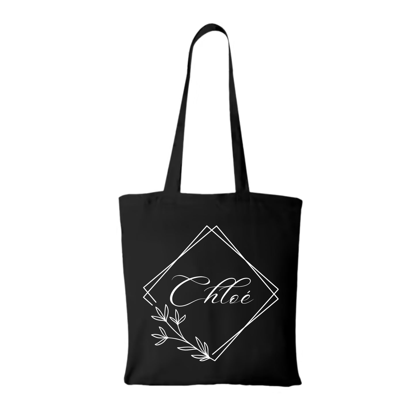 TOTE BAG LOSANGE FLEURI